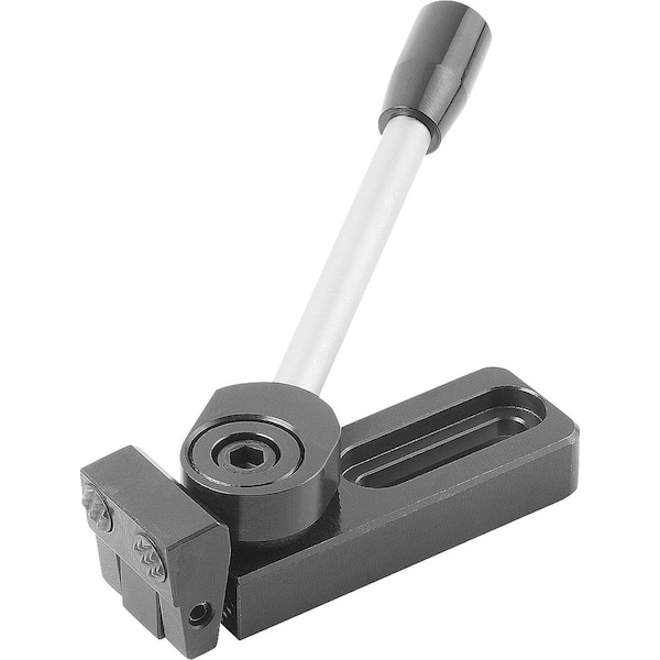 Side Clamp Right A=121, 5 40X39, Form:B Steel